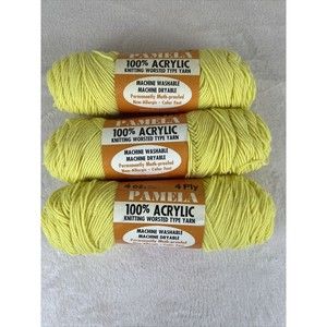 3 Vintage Lion Brand Pamela Yarn 4oz Choose Color